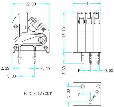 【CS200-01免螺絲壓扣式接線端子】價(jià)格,廠家,圖片,連接器,蘇州市長河電子-